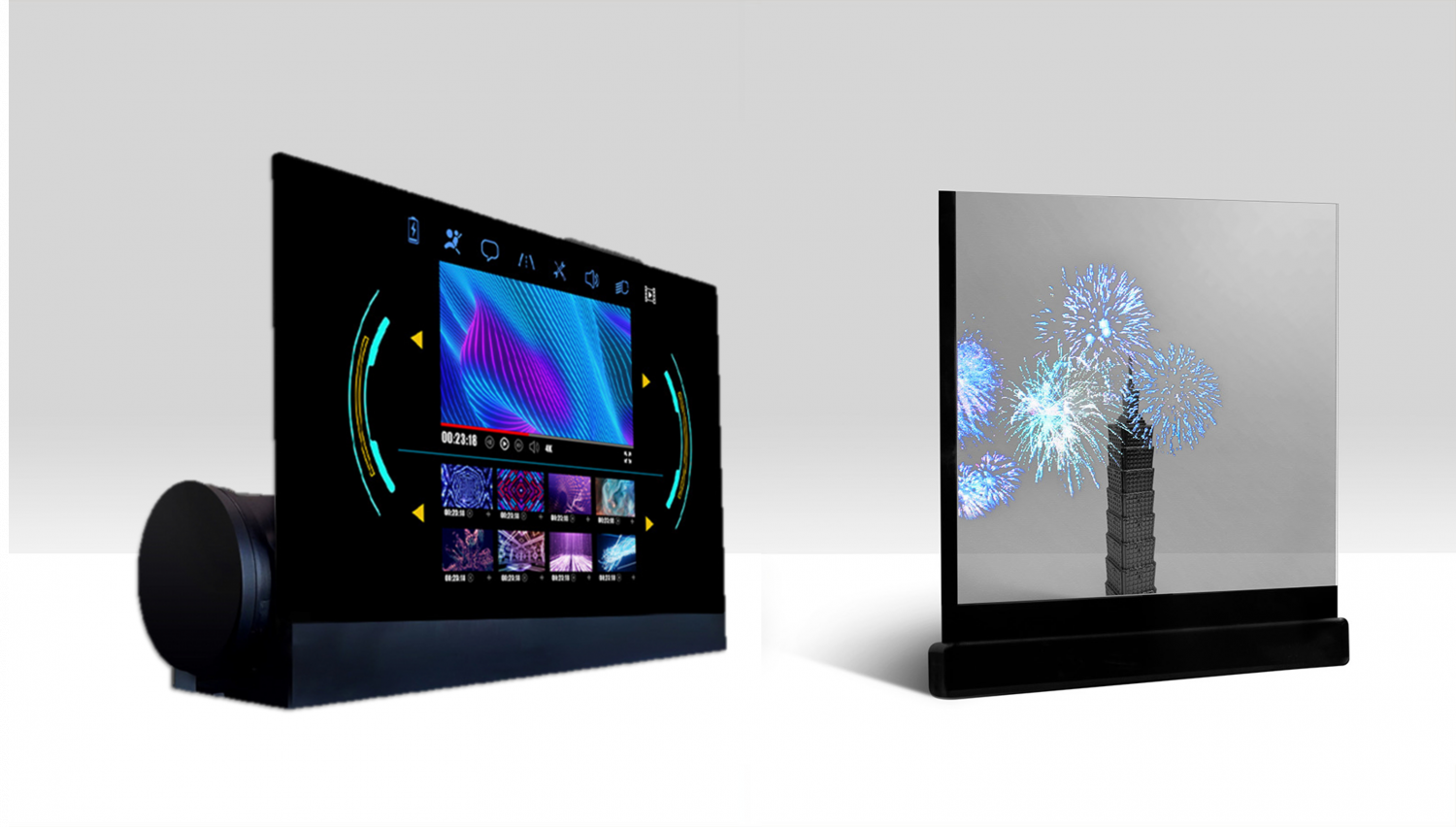 可卷式、折迭性、高透明